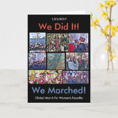 私達はそれをしました! 女性の平等カードのための全体的な3月 カード (黄色い花)