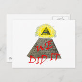 私達はそれをしました(illuminati) ポストカード (正面/裏面)