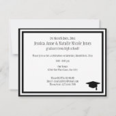 私達はそれを卒業しました 招待状 (裏面)