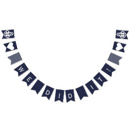 私達はそれを航海のな結婚式のいかりの旗布しました バンティングフラッグ