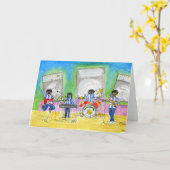 私達はそれを音楽と呼びます:  概要の挨拶 カード (黄色い花)