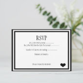 私達はそれをRSVPしました 出欠カード (スタンド正面)