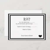 私達はそれをRSVPしました 出欠カード (正面/裏面)