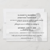 私達はちょうど氏夫人のたった今結婚しましたの披露宴になりましたPhoto 招待状 (裏面)