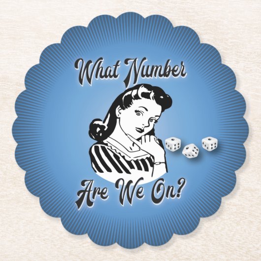 私達はどんな数ついているかレトロのヴィンテージか。 ペーパーコースター (正面)