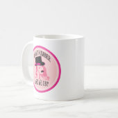 私達はどんな数をありますか。 髭およびシルクハット コーヒーマグカップ (正面左)