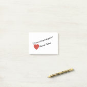 私達はより強い一緒に粘着性があるノートです ポストイット (デスク上)