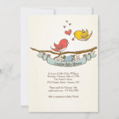 私達はカップルのベビーシャワーの招待状を期待しています 招待状 (正面)