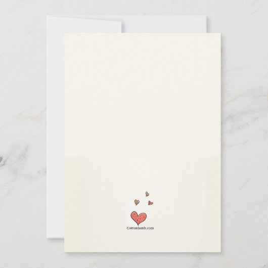 私達はカップルのベビーシャワーの招待状を期待しています 招待状 (裏面)