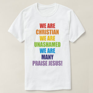 私達はキリスト教私達です多数です Tシャツ