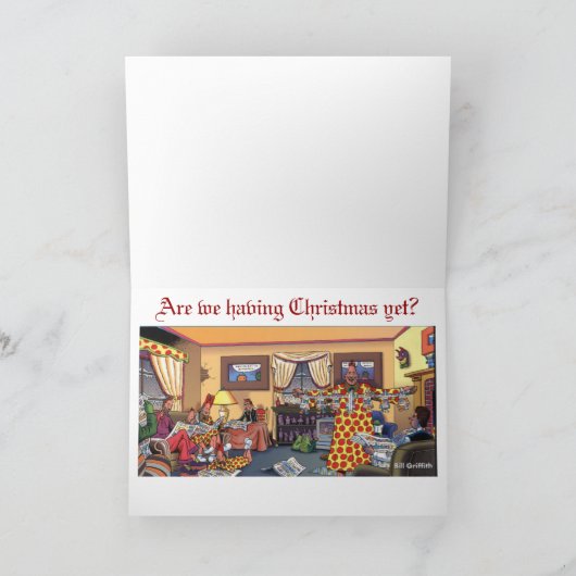 私達はクリスマスを持たれていますまだか。 シーズンカード (内部)