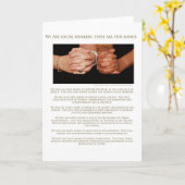 私達はソーシャルワーカーです カード (黄色い花)