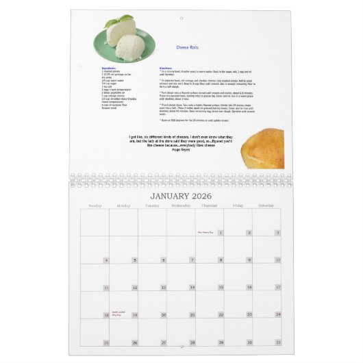 私達はチーズカレンダーのために働きます カレンダー (1月 2026)