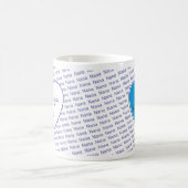 私達はナナ愛します-写真と個人化して下さい コーヒーマグカップ (中央)