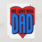 私達はパパ愛します ポストカード (正面/裏面)