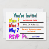 私達はパーティーを有しています!!!! 招待状 (裏面)