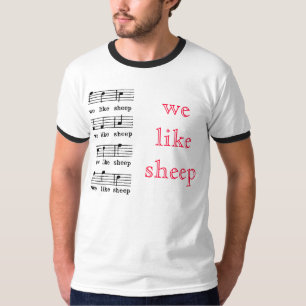 私達はヒツジを好みます Tシャツ