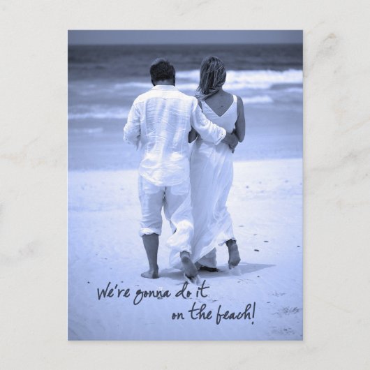 私達はビーチのそれをしようと思っています! ポストカード (正面)