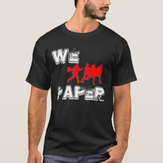 私達はペーパーBlk.を追跡します Tシャツ