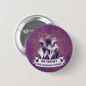 私達はボタンを証明します 缶バッジ (正面&裏面)