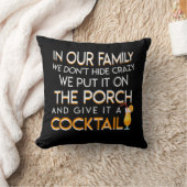 私達はポーチにそれを与えますカクテルの恋人を置きました クッション (ブランケット)