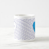 私達はミイラ愛します-写真と個人化して下さい コーヒーマグカップ (中央)