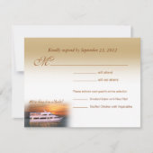 私達はヨットRSVPの応答カードのそれをしています 出欠カード (正面)