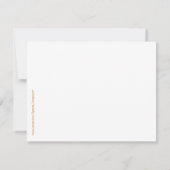 私達はヨットRSVPの応答カードのそれをしています 出欠カード (裏面)