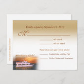 私達はヨットRSVPの応答カードのそれをしています 出欠カード (正面/裏面)