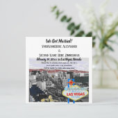 私達はラスベガスの結婚式の写真を結婚しました 招待状 (スタンド正面)