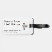 私達はラスベガスの結婚式の想い出の品に駆け落ちしました ラゲッジタグ (裏面横)