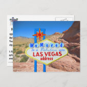 私達はラスベガスの赤い石渓谷の眺めを動かしました 案内ポストカード (正面/裏面)
