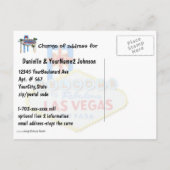 私達はラスベガスの赤い石渓谷の眺めを動かしました 案内ポストカード (裏面)