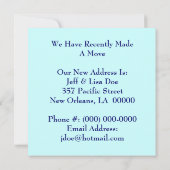 私達はルイジアナのLAのニュー・オーリンズ移動動かされた移動を有します 案内状 (裏面)
