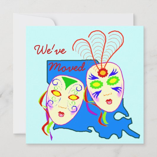 私達はルイジアナのLAのニュー・オーリンズ移動動かされた移動を有します 案内状 (正面)