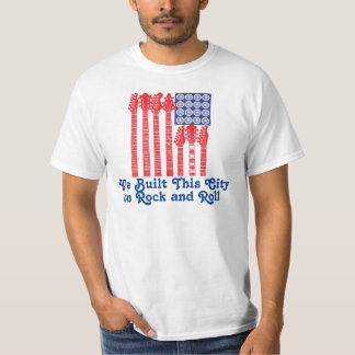 私達はロックンロールのこの都市を造りました Tシャツ