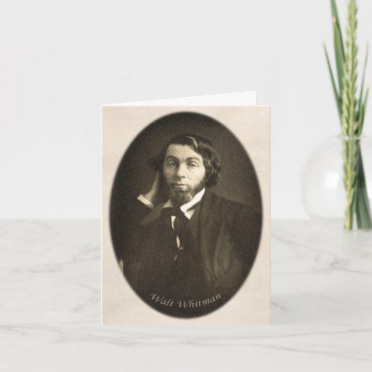 "私達は一緒にありました。"ウォルト・ホイットマン愛引用文 カード (正面)