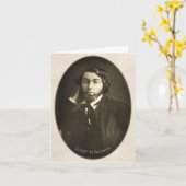 "私達は一緒にありました。"ウォルト・ホイットマン愛引用文 カード (黄色い花)