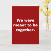 私達は一緒にあるために意味されました カード (黄色い花)