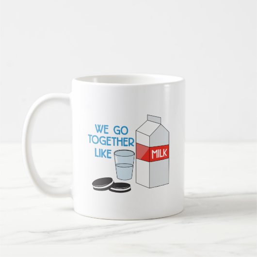 私達は一緒に行きます コーヒーマグカップ (左)