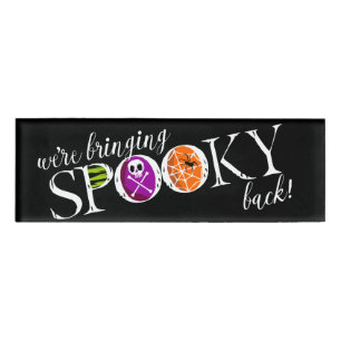 私達は不気味な背部を持って来ています! ハロウィン磁気Pin 名札