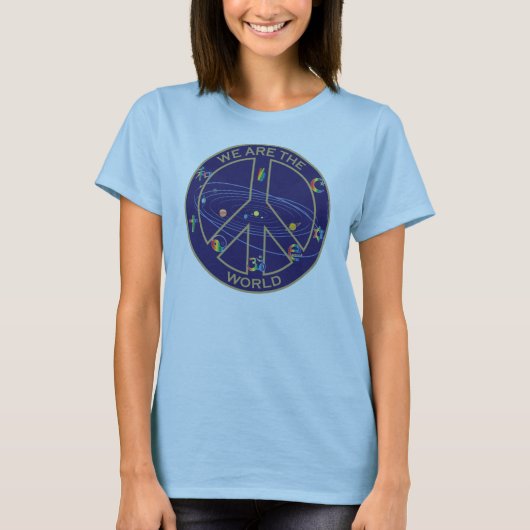 私達は世界です Tシャツ (正面)