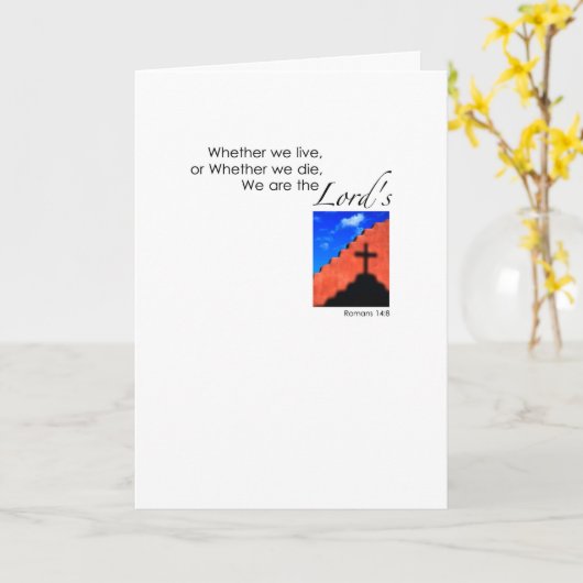 私達は主です カード (黄色い花)