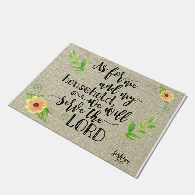 私達は主に役立ちます ドアマット (アングル)