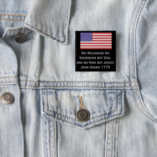 私達は主権神および王を確認しません 缶バッジ (インサイチュ)