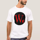 私達は人々ロゴの人のTシャツを円形にします Tシャツ (正面)