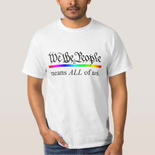 私達は人々私達皆を意味します。 Tシャツ