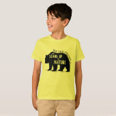 私達は人々自然-くま--を擁護します Tシャツ (正面フル)