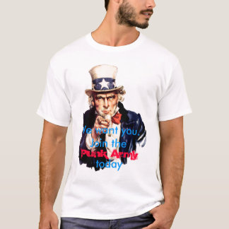 私達は今日加わりますパンクの軍隊にほしいと思います Tシャツ