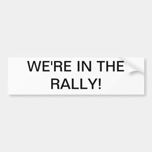 私達は再結集にあります! バンパーステッカー (正面)